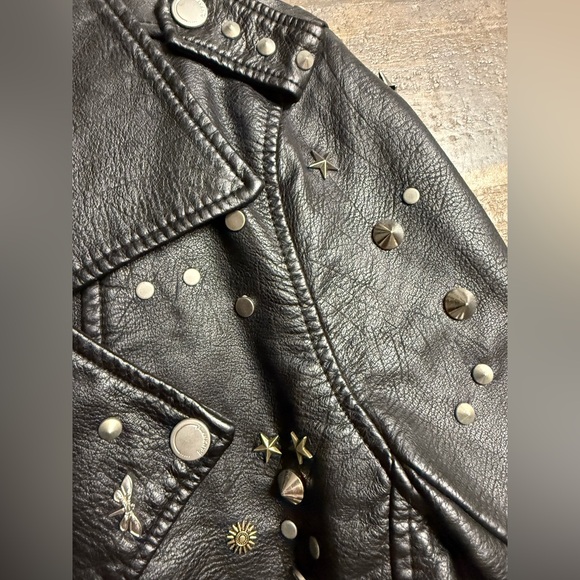Blank NYC Westside Moto Jacket with Star Embellishments - Picture 11 of 12